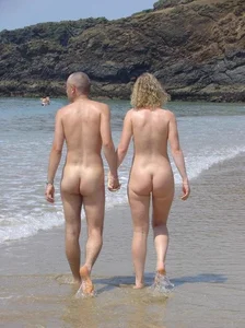 Nude beach and topless girls