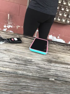 Coworker with a nice ass in leggings