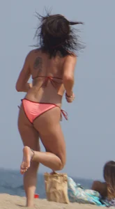 3 sexy girls on the beach in bikinis