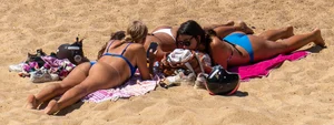 Bunch of hotties at the beach