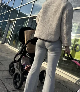 Milf with very visible VPL