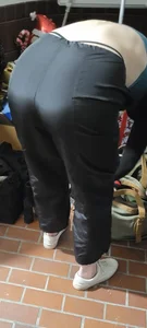 Blonde in cargos showing g string straps