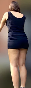 Chubby milf wearing a very short dress creepshots