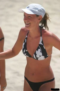 A bunch of sexy beach voyeur babes in bikinis, thongs and topless