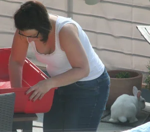 Older neighbor with big tits and pokies
