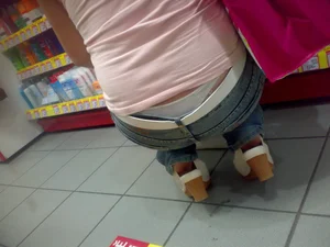 Huge collection of whale tails, ass cracks and panty peeks in public