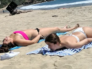 I think this Hottie in the Pink Bandeau Top Busted Me