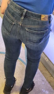 Blonde Coworker in tight jeans. Round 4