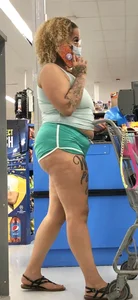 [OC] BBW Mixed MILF ASS completely OUT at Walmart + Nipple Piercings