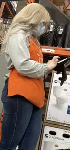 Glasses Platinum blonde booty at HD
