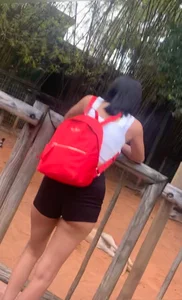 Hot Cheeky Latina t33n showing off her beautiful tight ass