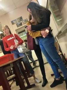 Candid teen schoolgirl