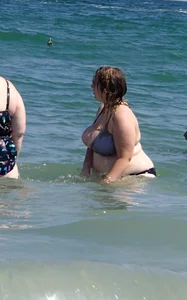 Busty bbw girl couldn’t contain huge boobs in bikini pt 2