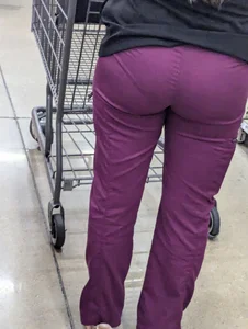 Green and purple tight pants