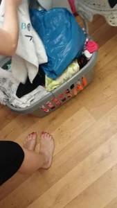 Barefoot Girl With Red Pedicure Home Creepshots Gallery