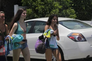 Florida beach and bikini girls