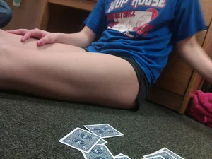 College babes in a dorm room in little shorts