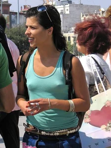 Girl With Small Breast Street Candid Photo