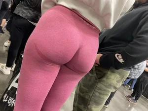 Slim Fit Blonde Wide Hips Round Bubble Butt in Pink NVGTN