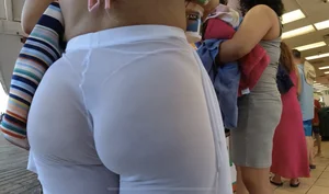 Latina cheeks in see through flares VTL / (Not OC)