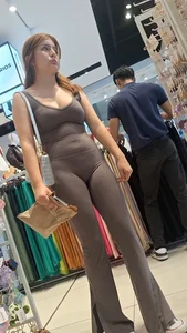Hard VPL in brown one piece