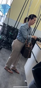 Visible black thong Latina Gilf Booty (OC)