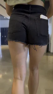 3 College Girls Showing Cheeks In Shorts