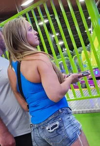 Cute Blonde Milf in shorts
