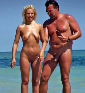Nude beach and topless girls