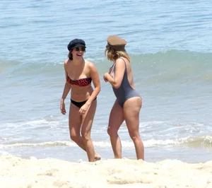 Ashley Tisdale in bikini on the beach in Malibu
