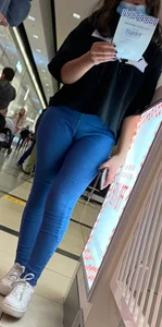 Latina teen likes her pocketless jeans