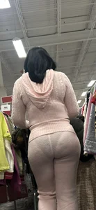 Pink see through VPL‼️