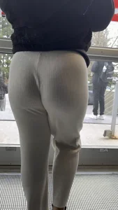 Jiggly Booty In Grey Sweats Walking Around