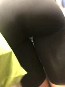 Candid Ass in Yoga Pants Closeup Creepshots Gallery in a Subway Train