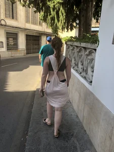 Street Candid Girl With Lingerie Seen From Under Dress