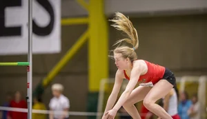 Canadian girls at an Alberta track and field tournament