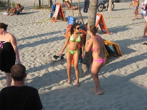 Mix of candid girls at the beach and in bikinis