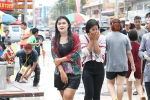 Water Festival girls in Thailand