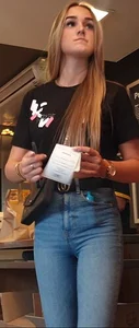 Various hot butts in tight jeans on the street and inside cafes, some teens too