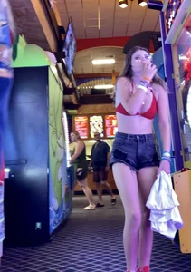 Group of innocent bikini tops with some close up camels