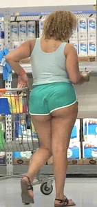 [OC] BBW Mixed MILF ASS completely OUT at Walmart + Nipple Piercings