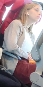 Hot sexy girl on train 2