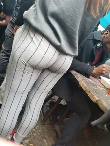 Peachy little chav ass in tight leggings