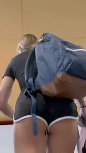 3 College Girls Showing Cheeks In Shorts
