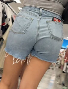 Beautiful woman in JEANS and SHORTS