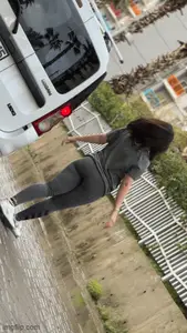 Nice girl in leggings gif