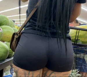 Big Booty Latina in Spandex Shorts [OC] *CHEEKS OUT*