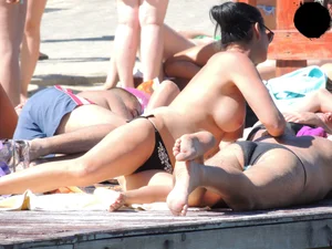 Topless and nude beach sexy girls