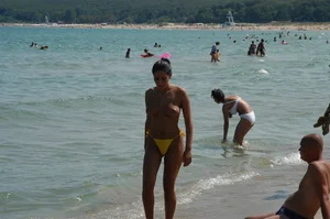 Sexy girls on nude beach Promorsk in Bulgaria