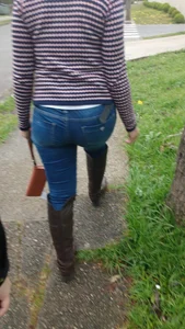 Co-worker in tight jeans